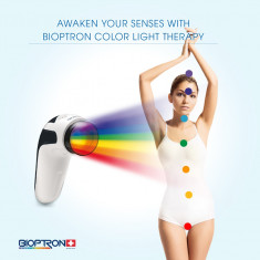 Bioptron MedAll Zepter Swiss set cu 7 lentile color therapy si trepied podea,nou foto