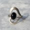 INEL argint INIMIOARA ornata cu ONIX reglabil ELEGANT splendid DELICAT de efect