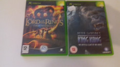 LOT 2 JOCURI XBOX - King Kong + Lord of the rings [Second hand] foto