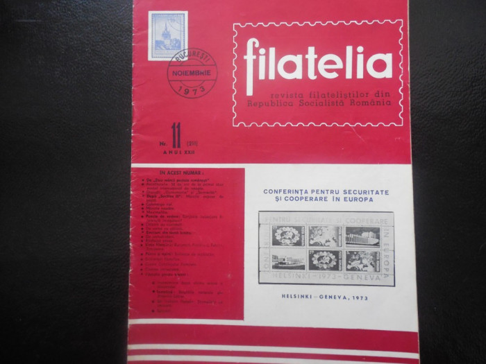 REVISTA FILATELIA-NR 11/1973