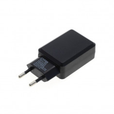 Adaptor de incarcare USB 3A cu Auto-ID Negru foto