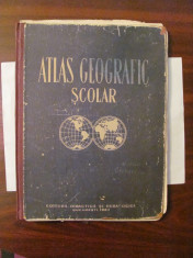 PVM - &amp;quot;Atlas Geografic Scolar 1963&amp;quot; / a aprtinut elevei Cerbuceanu foto