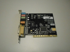 Placa de sunet CMI 8738-LX 6 Canale, interfata PCI GENIUS Sound Maker Value 5.1 foto