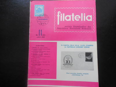 REVISTA FILATELIA-NR 11/1974 foto