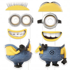 Props-uri Minions, accesorii PhotoBooth party, set 8 piese foto