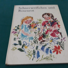 SCHNEEWEISCHEN UND ROSENROT/ BASME DUPĂ FRAȚII GRIMM/ TEXT LIMBA GERMANĂ/ 1967 *