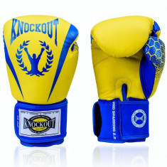 MANUSI BOX PRO SPARRING 2.0 GALBEN NEON/ALBASTRU foto