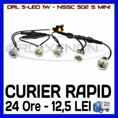 DRL 5-LED 1W - NSSC 502S MINI - DAYTIME RUNNING LIGHT - LUMINI DE ZI