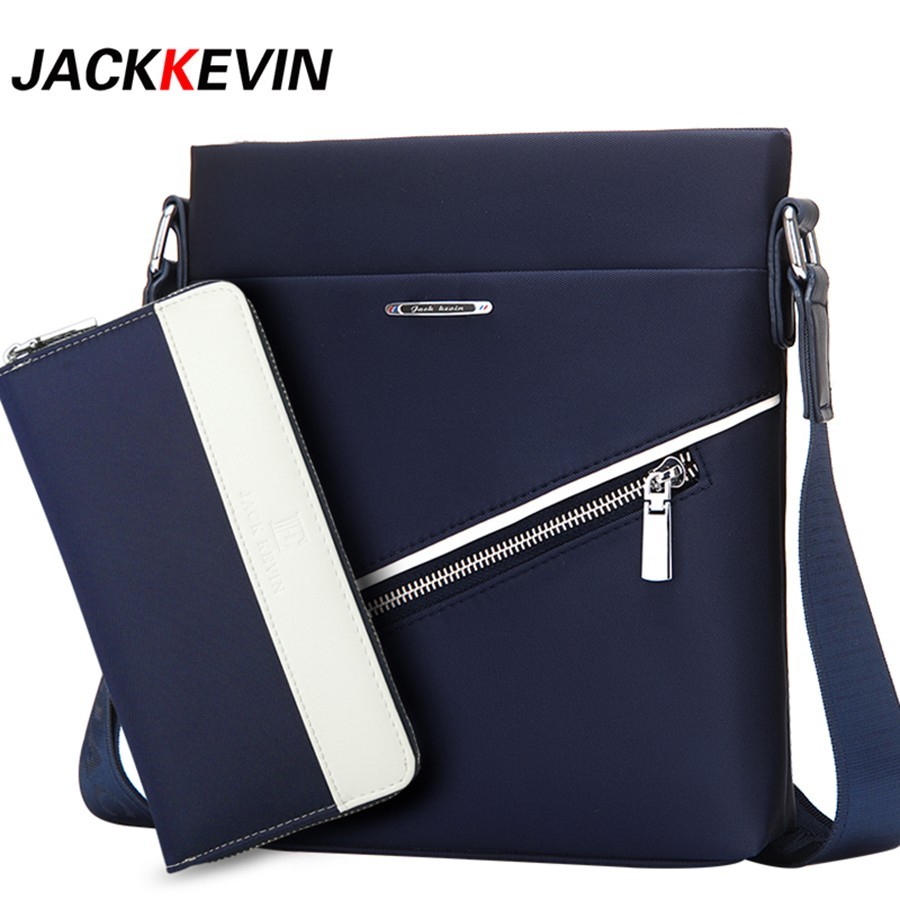 Geanta Jack Kevin - de umar + portofel- nylon,impermeabila 27 cm x 24 ...