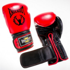 MANUSI BOX KNOCKOUT BASIC ROSU/NEGRU foto