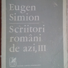 EUGEN SIMION-SCRIITORI ROMANI DE AZI 3/1984/dedicatie-autograf/Mazilescu/Turcea+