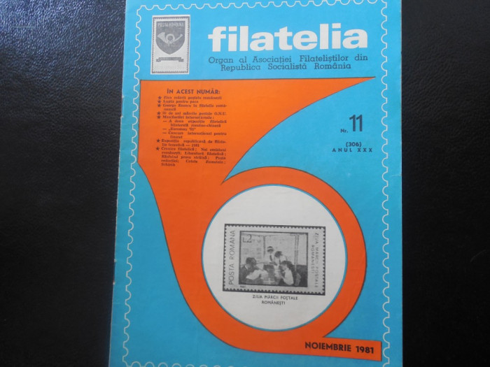 REVISTA FILATELIA-NR. 11/1981