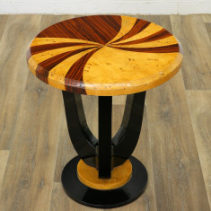 MASUTA ART DECO DIN LEMN MASIV FURNIRUIT CU MODEL ART-DECO-SIDE-TABLE foto