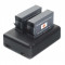 Kit 2 acumulatori + incarcator dual AHDBT-401 replace GoPro Hero 4 Black, Silver Edition