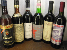 6 sticle vin -VECHI DE COLECTIE - LOT ( 16 ) recoltare 1970/73/89/92/96/2004 foto