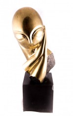 Statueta din bronz - Madam Pogany foto