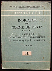 Indicator De Norme De Deviz H1 - INCERC foto