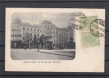 BUCURESTI &#039;&#039;GRAND HOTEL DU BOULEVARD&#039;&#039; BERTOLA TCV CIRCULATA 1906