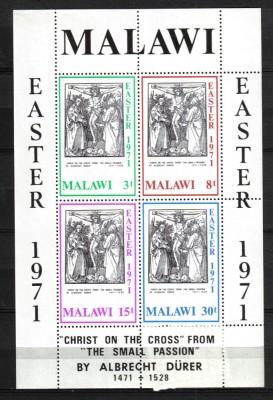 MALAWI PICTURA DURER MI BLOCK 22 MNH foto