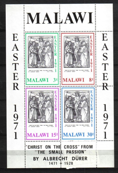 MALAWI PICTURA DURER MI BLOCK 22 MNH