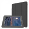 Husa iPad 2/3/4 flip cover activa pliabila cu 3 straturi protective, negru