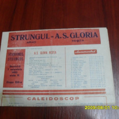 Program Strungul Arad - Gloria Resita