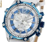 CEAS DE LUX CHRONOGRAPH , MONTE WEHRO BLUE data 3 cadrane PRET MINIM ! - VIDEO, Analog, Elegant, Cronograf