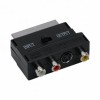 Adaptor Scart la 3RCA+SVHS cu cu comutator bidirectional IN - OUT