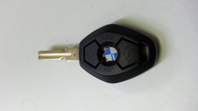 carcasa chei bmw romb cu 3 butane si lama fixa bmw e36,e39,e46,e34 foto