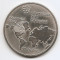 Canada 10 Dolari 1973 (comemorativa: Harta lumii) 48.6g/925, MM1, KM-86