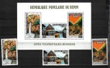 BENIN LOCURI TURISTICE MI 112-114 BLOCK 3 MNH