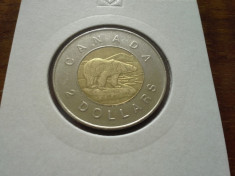 2 dolari 2006 CANADA bimetalica foto