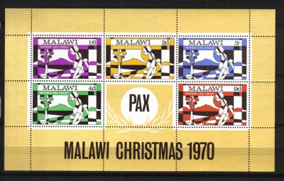 MALAWI CRACIUN MI BLOCK 20 MNH foto