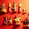 Set 15 Figurine Indieni ,1 cort ,3 Totemuri , 4 cai -Timpo Toys Britains Anglia