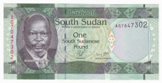 SUDANUL DE SUD 1 pound ND 2011 UNC P-5 foto