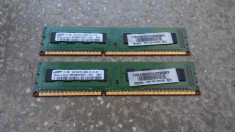 Memorie 2 x 1 Gb Ram DDR3 / 1066 Mhz PC3-8500U / DUal Chanell / Samsung (O10) foto