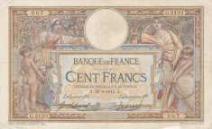 Franta 100 Francs 20.03.1914 P.71a VG-F foto