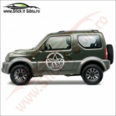 Sticker 4X4 Off Road Nissan Model 1 - Sticker Auto Dim: 25 cm. x 25 cm. foto