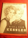 Program - Turneul Surorile Kessler in Romania 1971