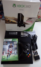 Consola Microsoft Xbox 360 Slim Elite 500Gb impecabil FIFA16 ca noua in cutie foto