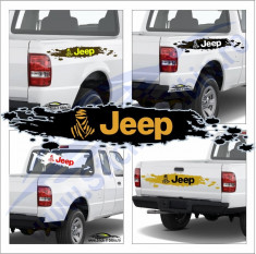 Off Road Dakar Jeep - Sticker Auto Dim: 60 cm. x 12 cm. foto