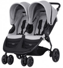 Carucior copii Britax B-AGILE DOUBLE Steel Grey, 0 - 15 kg (Gri) foto