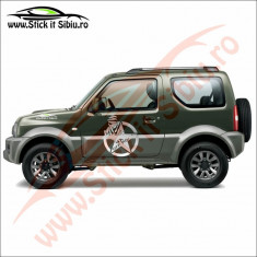 Sticker 4X4 Off Road Dakar - Sticker Auto Dim: 25 cm. x 25 cm. foto