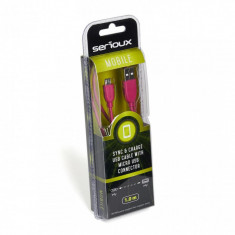 Serioux Microusb Cable 1M Pink 07 foto