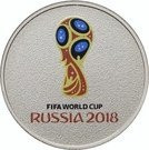 Rusia 25 Rubles 2018 FIFA World Cup Russia;colorized) Cupru-nichel, 27mm UNC !!! foto