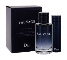 Apa de toaleta Christian Dior Sauvage Barbatesc 100ML Edt 100 ml + Edt 10 ml foto