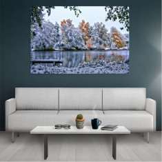 Tablou Canvas Winter, Dimensiunea 80 x 50 cm foto