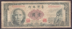 Taiwan 1961 - 1 yuan VG foto