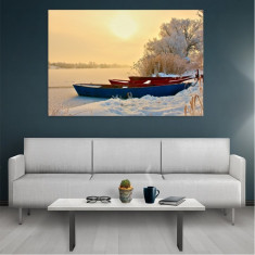 Tablou Canvas Boats, Dimensiunea 50 x 30 cm foto