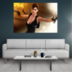 Tablou Canvas Lara Croft Angelina Jolie, Dimensiunea 80 x 50 cm foto